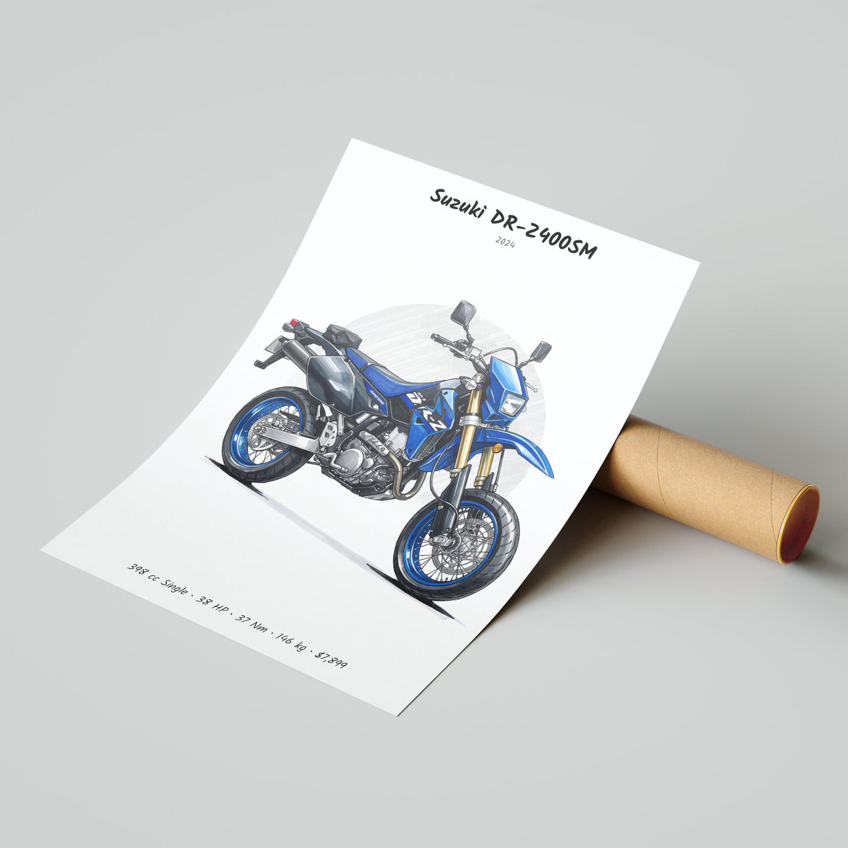 Suzuki DR-Z400SM 2024 Poster