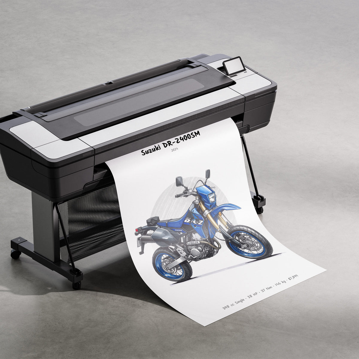 Suzuki DR-Z400SM 2024 Print