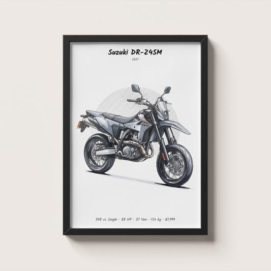 Suzuki DR-Z4SM 2027 Wall Art
