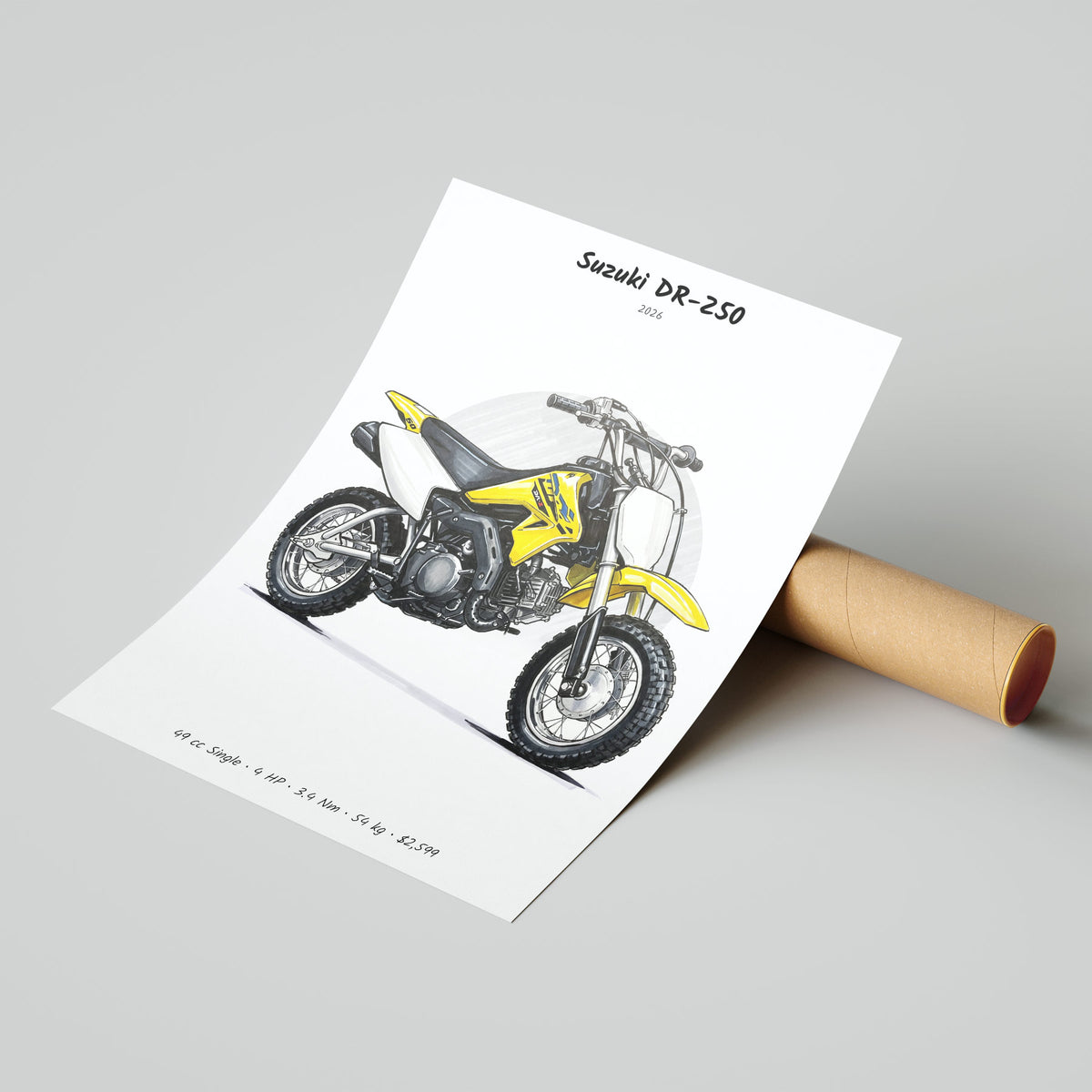 Suzuki DR-Z50 2026 Poster