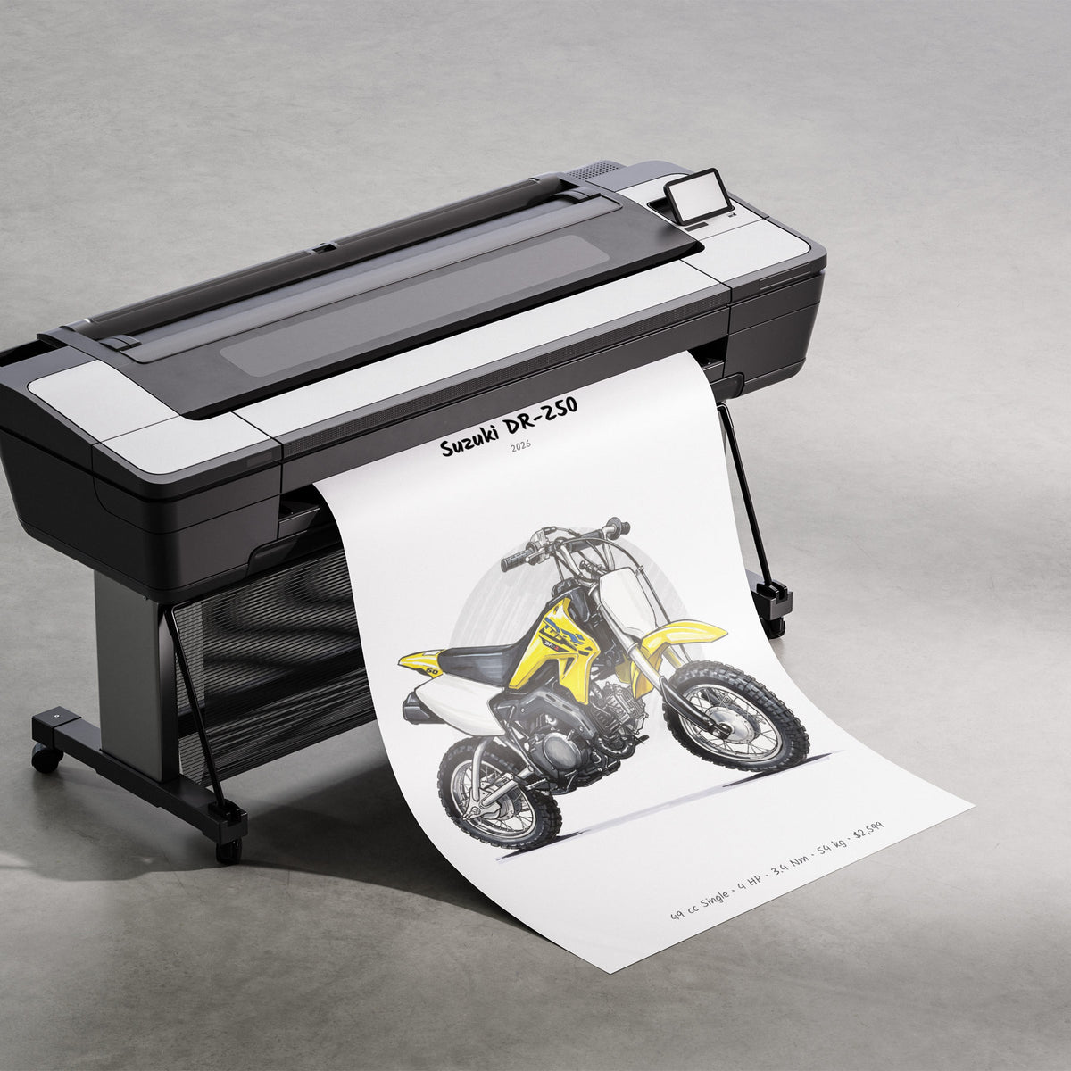 Suzuki DR-Z50 2026 Print