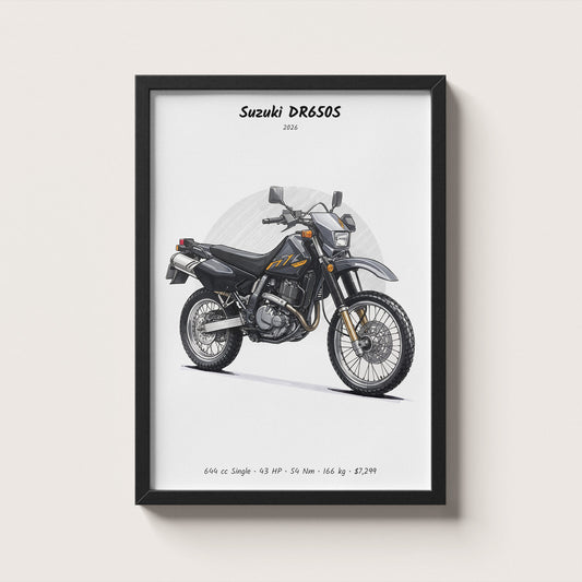 Suzuki DR650S 2026 Wall Art