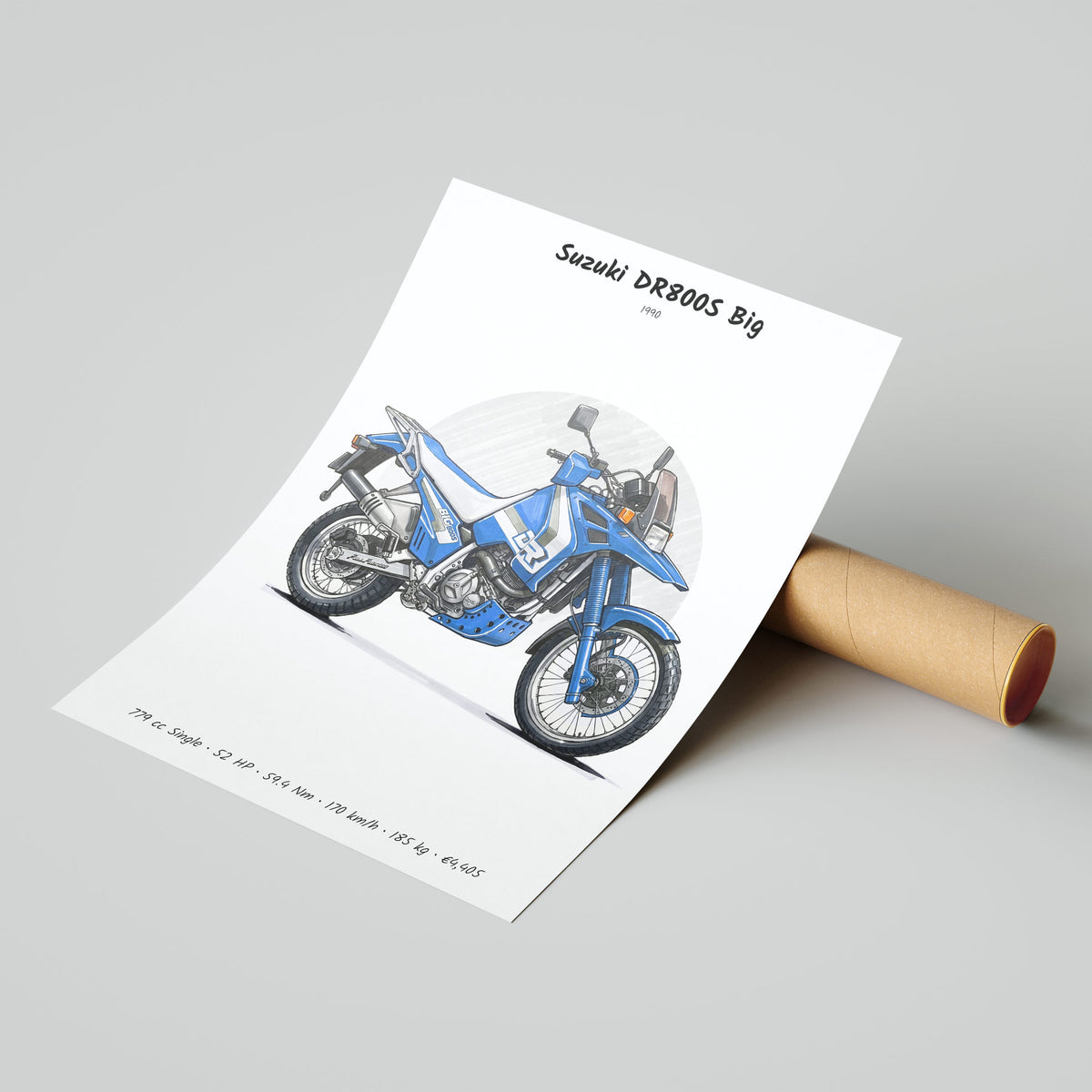 Suzuki DR800S Big 1990 Poster