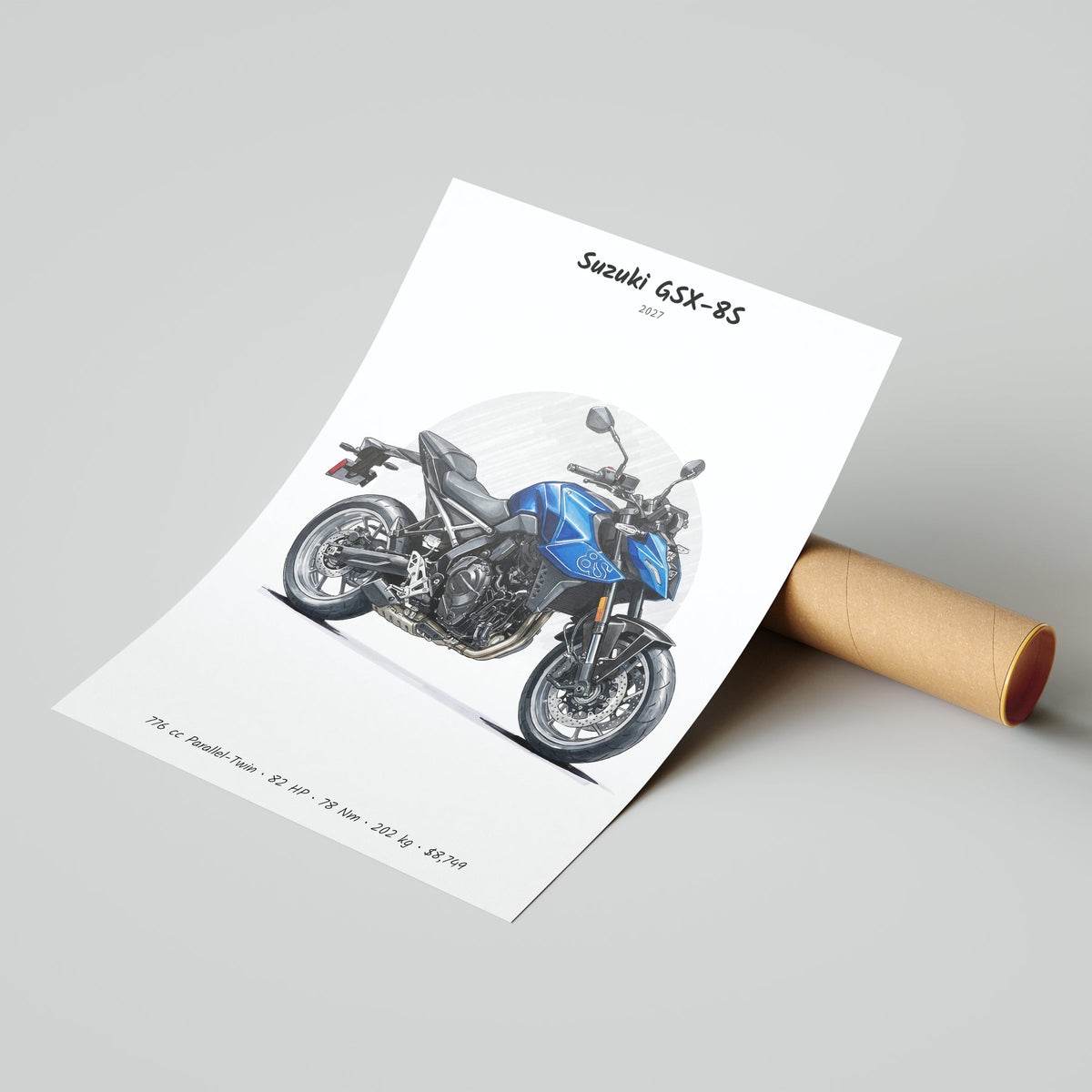 Suzuki GSX-8S 2027 Poster