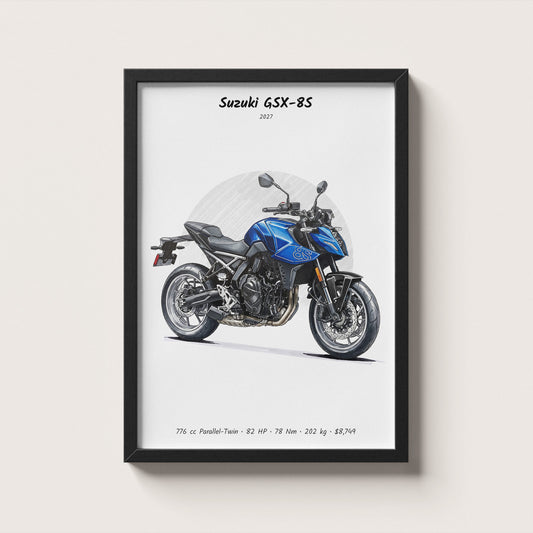 Suzuki GSX-8S 2027 Wall Art