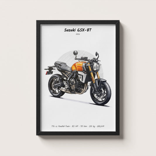Suzuki GSX-8T 2026 Wall Art