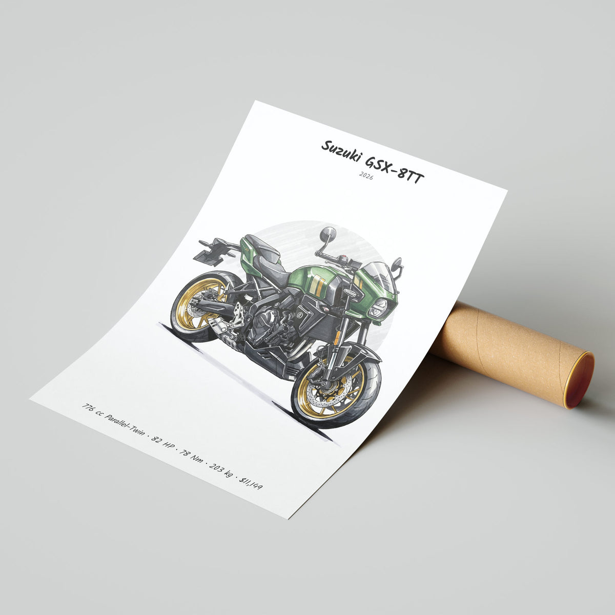 Suzuki GSX-8TT 2026 Poster