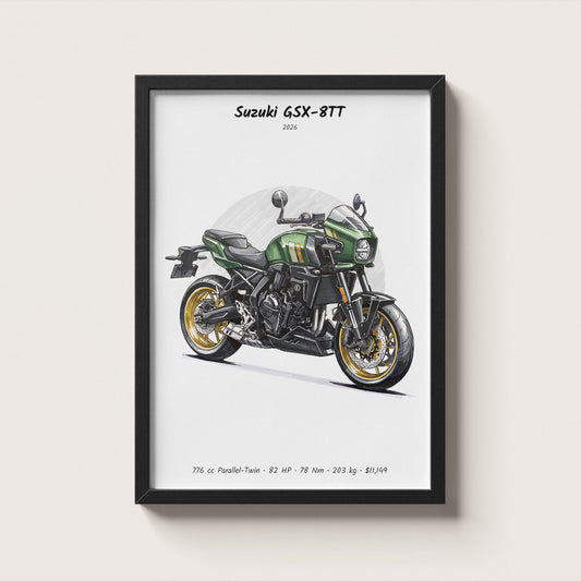 Suzuki GSX-8TT 2026 Wall Art