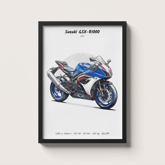 Suzuki GSX-R1000 2027 Wall Art