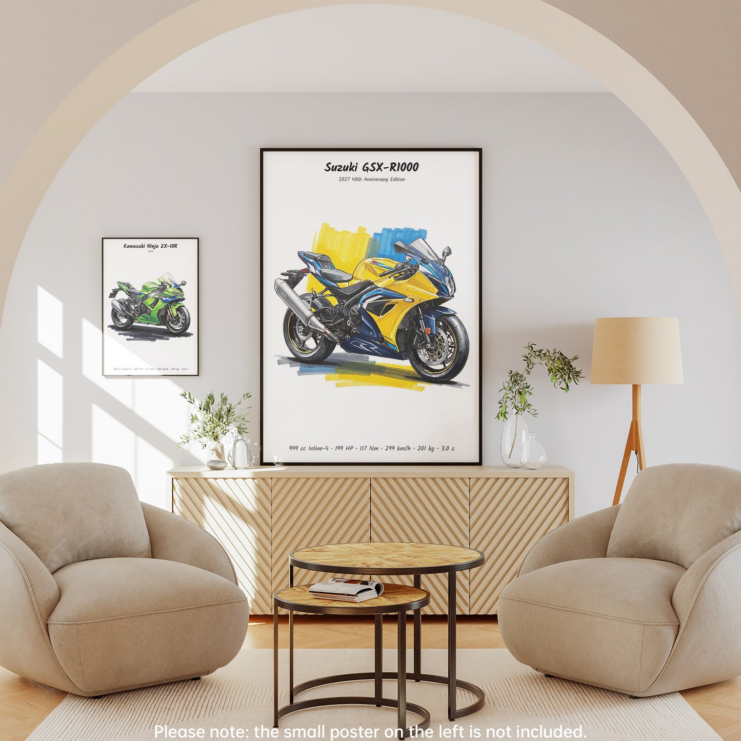 Suzuki GSX-R1000 40th Anniversary Art Print
