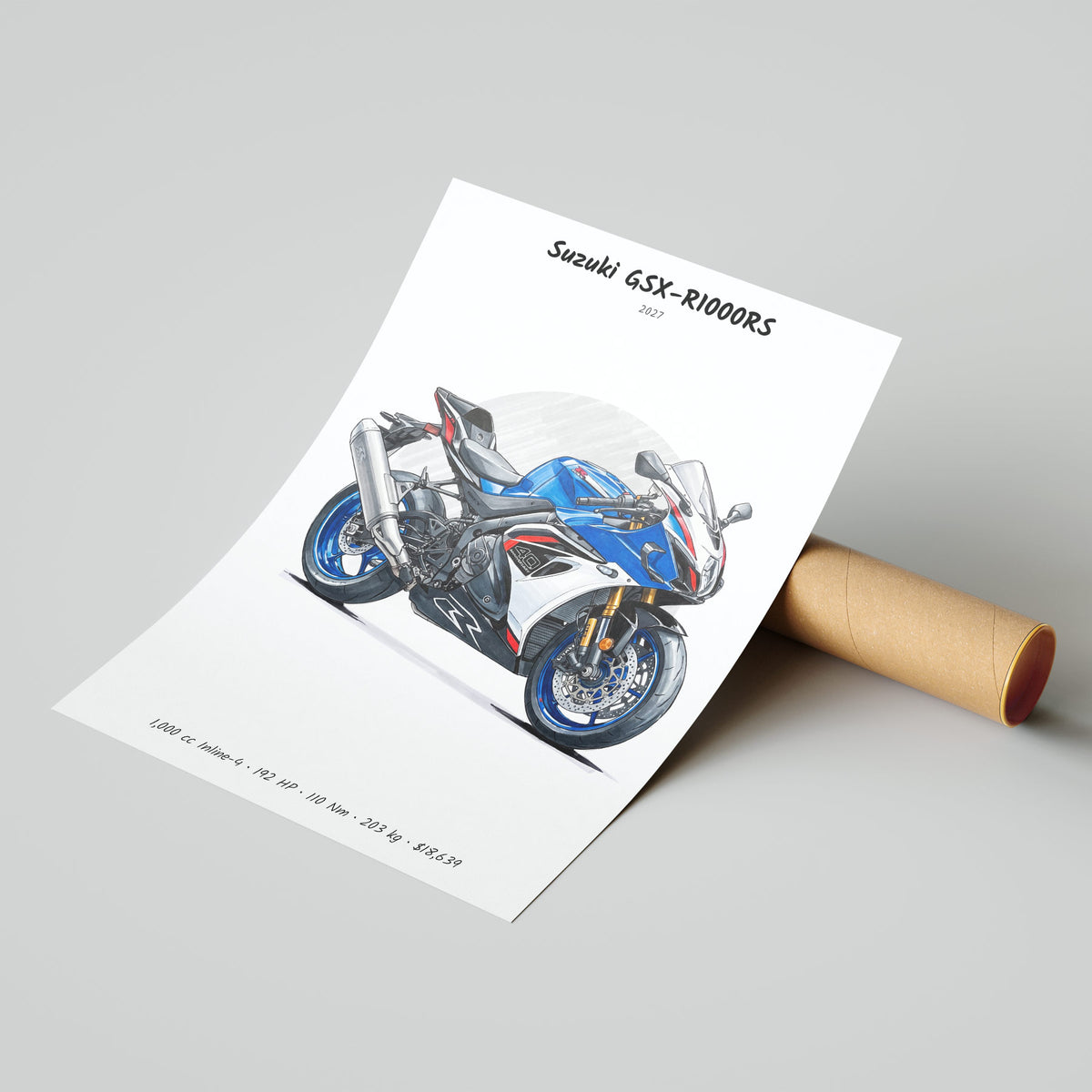 Suzuki GSX-R1000RS 2027 Poster