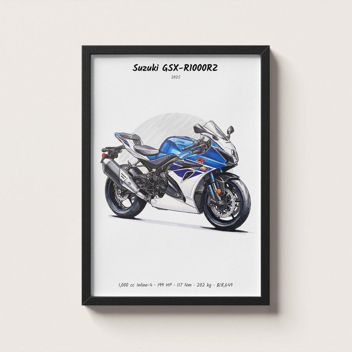 Suzuki GSX-R1000RZ 2025 Wall Art
