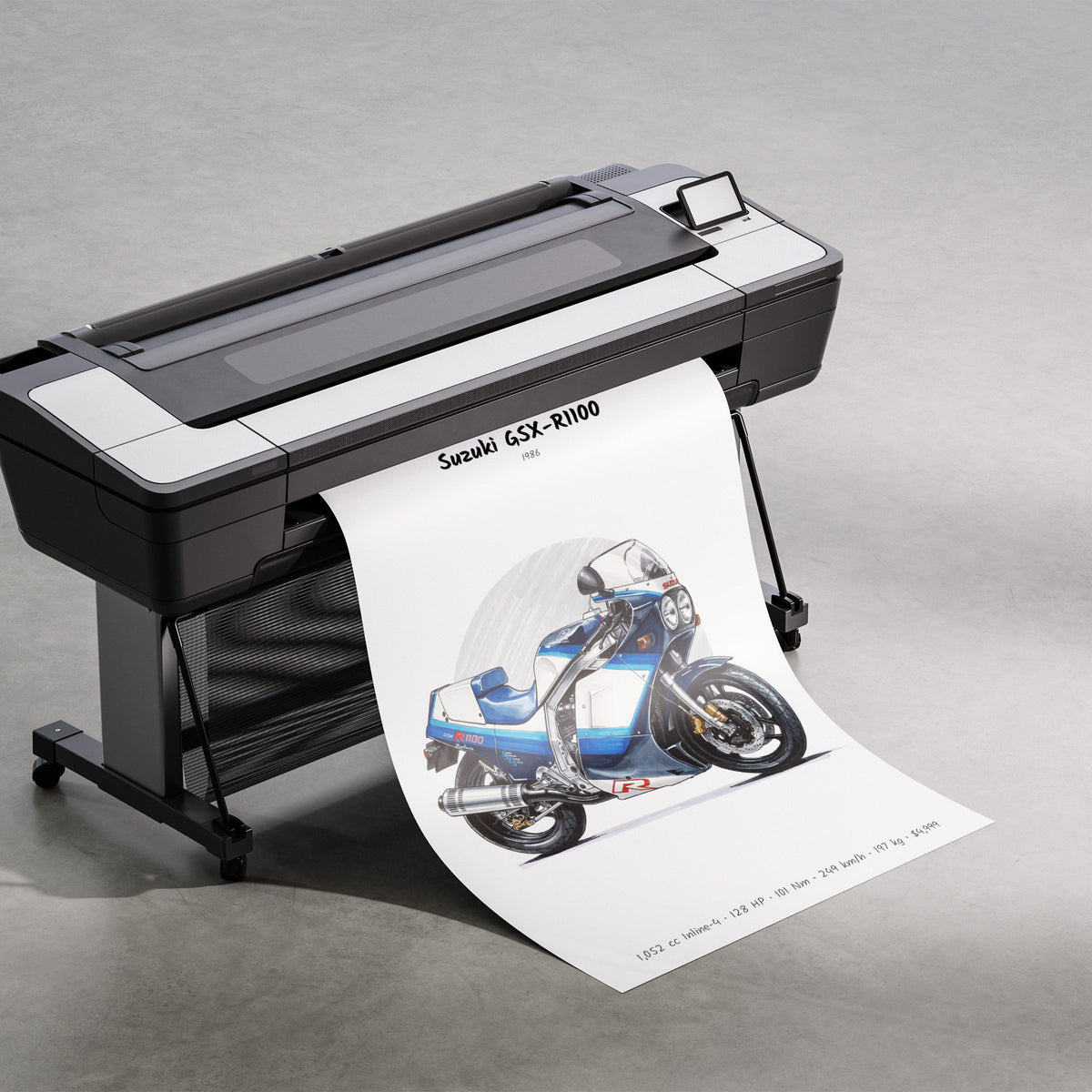 Suzuki GSX-R1100 1986 Print
