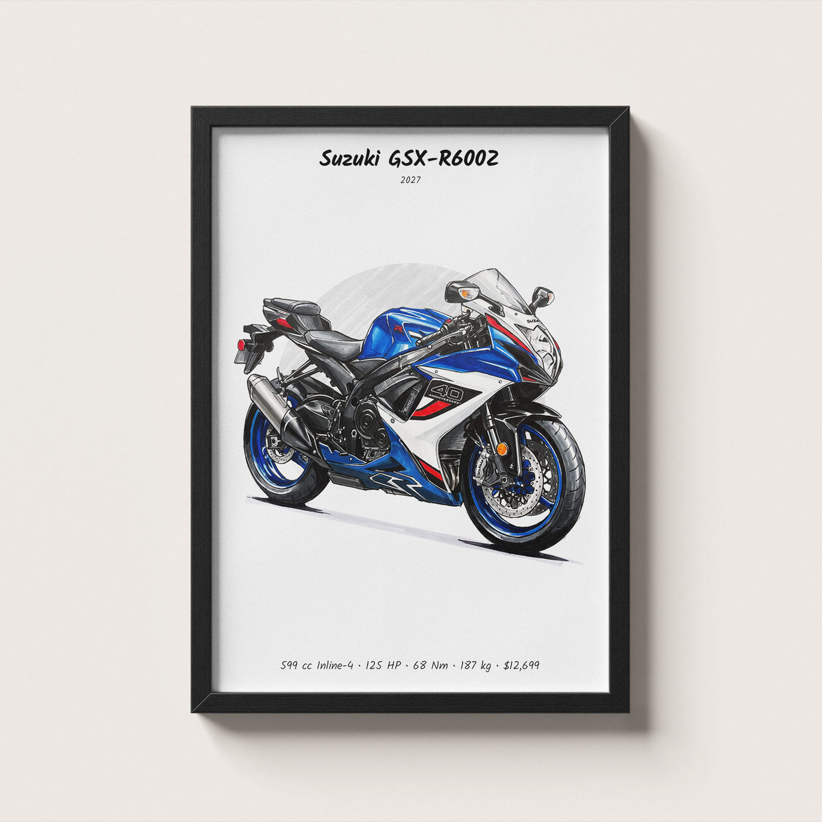 Suzuki GSX-R600Z 2027 Wall Art