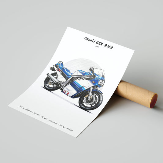 Suzuki GSX-R750 1985 Poster