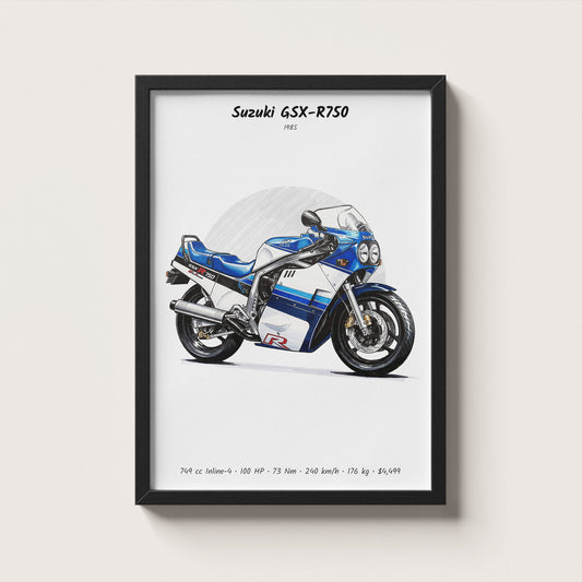 Suzuki GSX-R750 1985 Wall Art