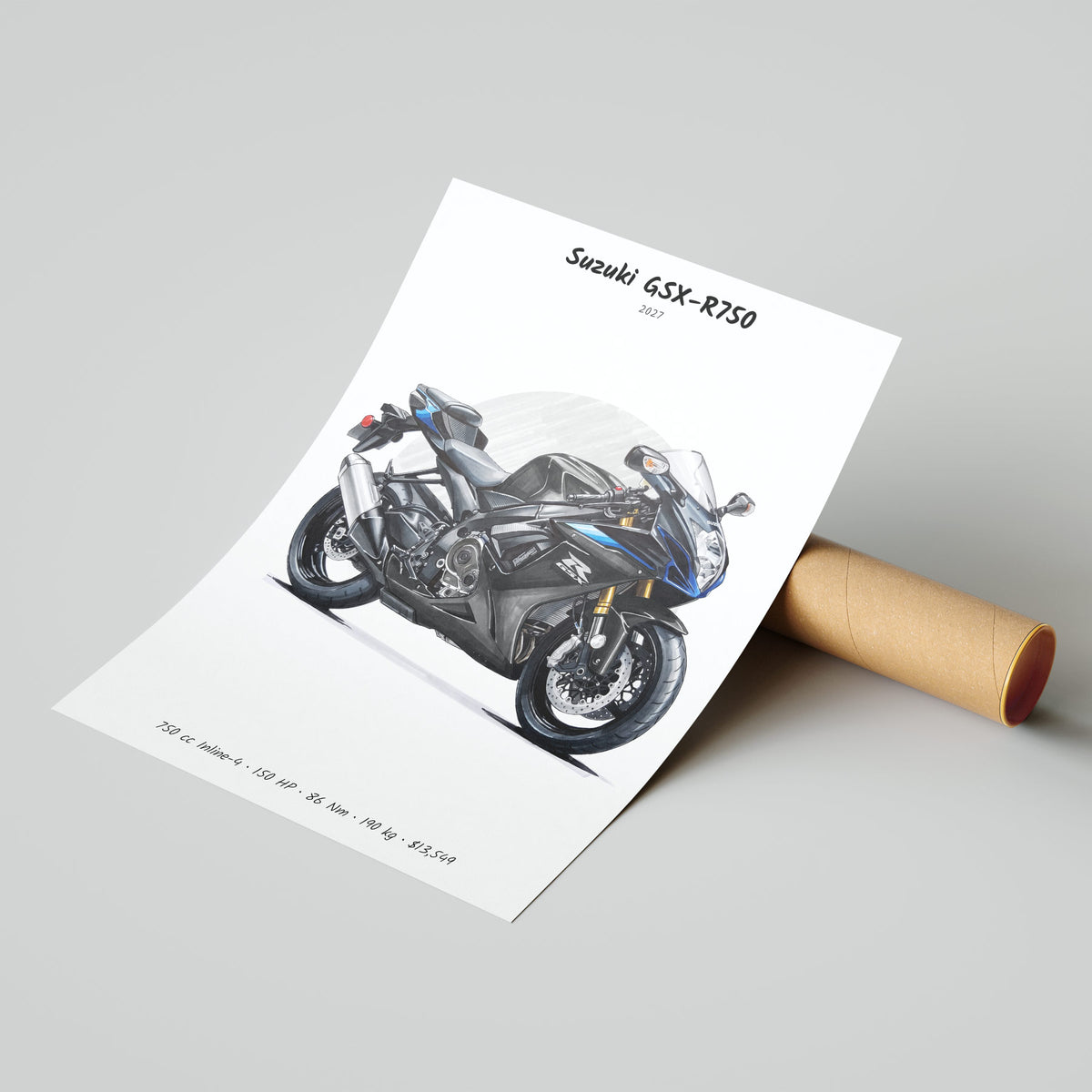 Suzuki GSX-R750 2027 Poster