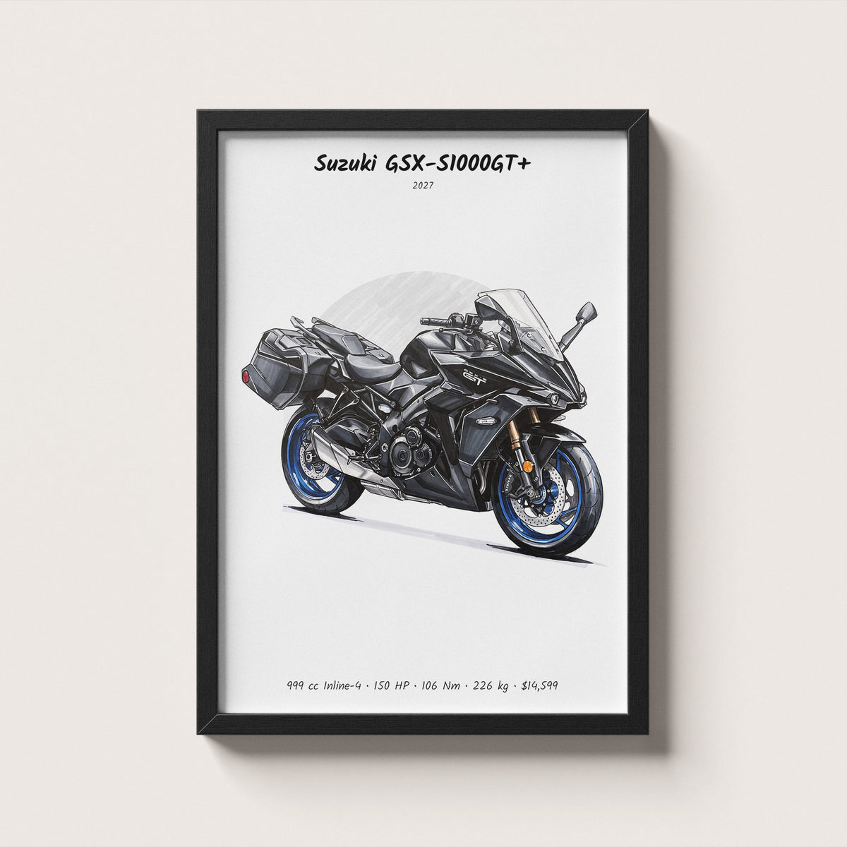 Suzuki GSX-S1000GT+ 2027 Wall Art