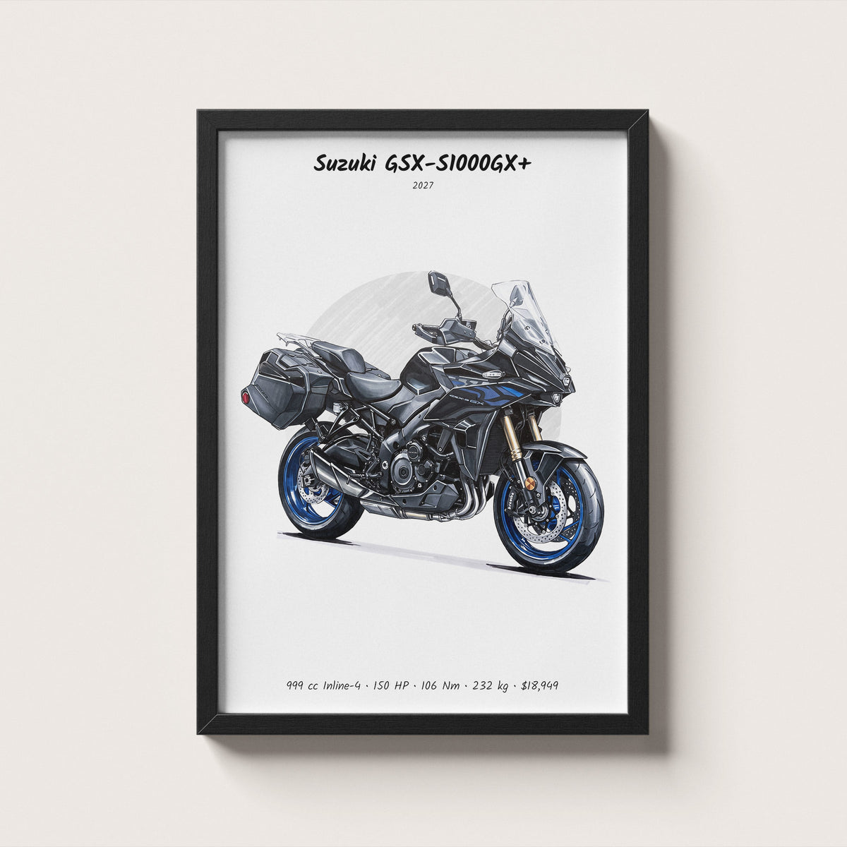 Suzuki GSX-S1000GX+ 2027 Wall Art
