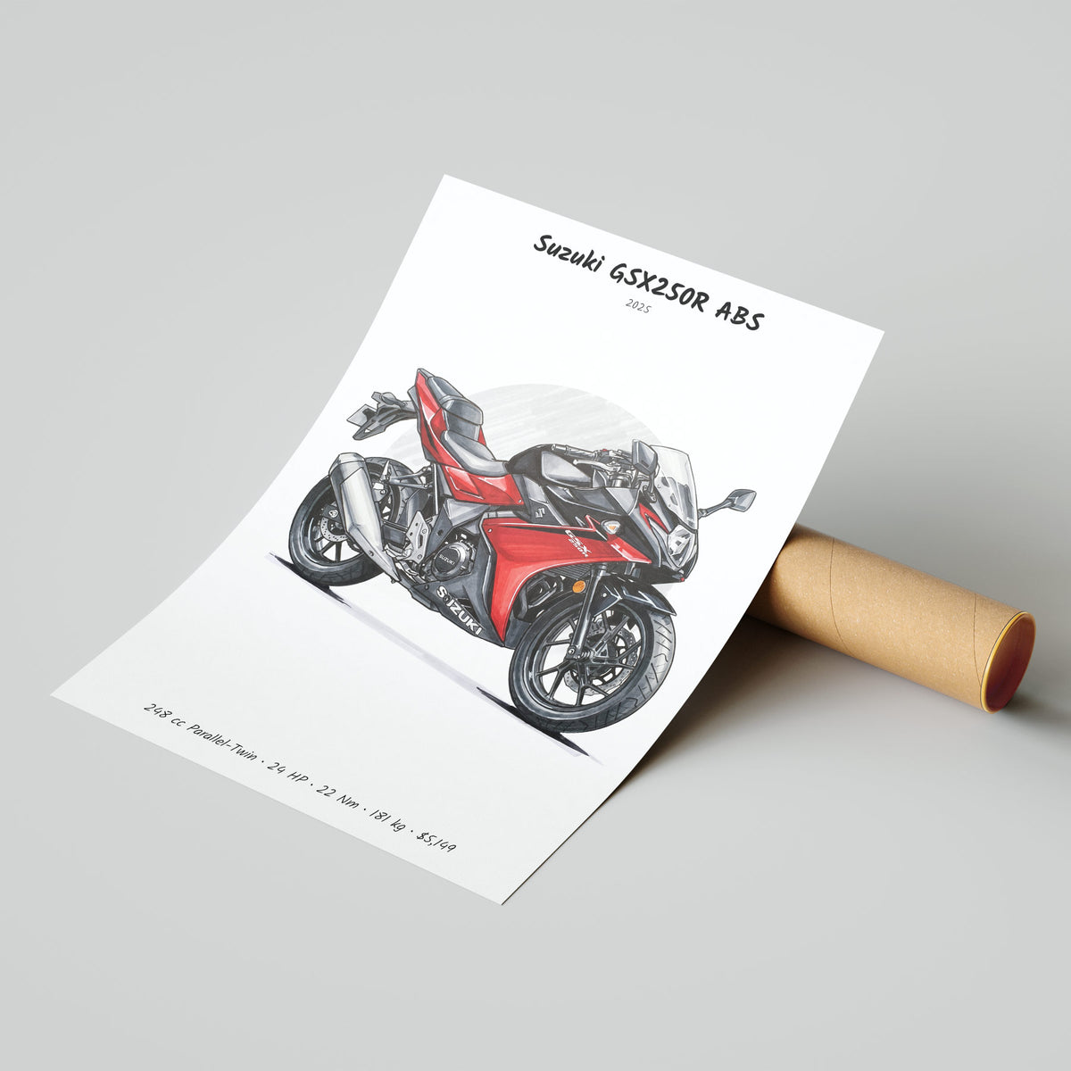 Suzuki GSX250R ABS 2025 Poster