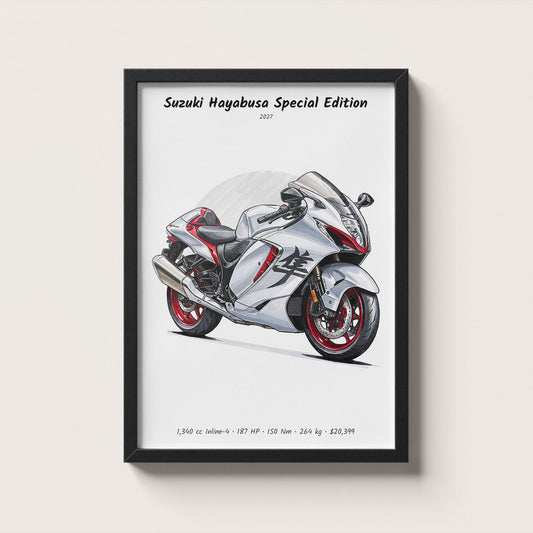 Suzuki Hayabusa Special Edition 2027 Wall Art