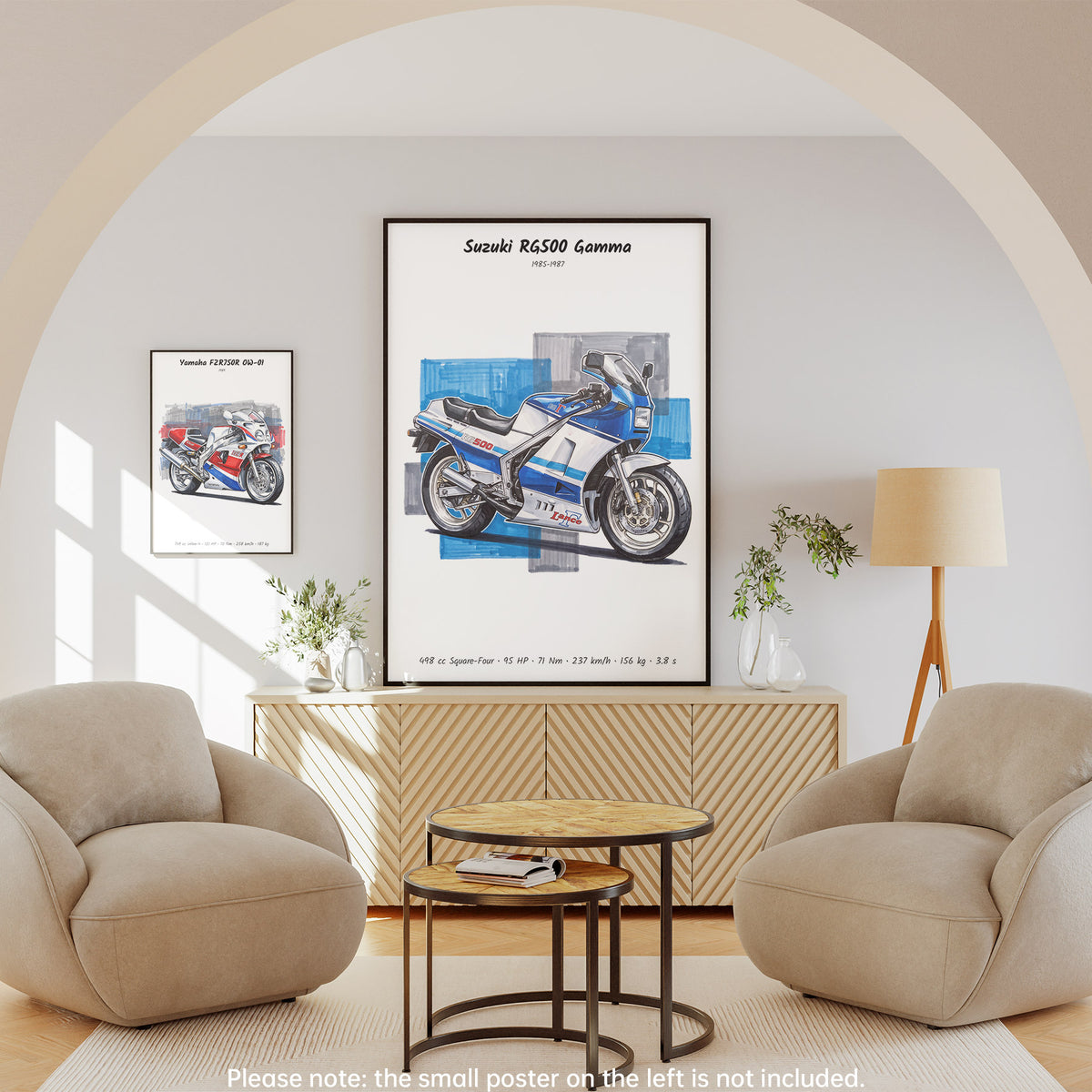 Suzuki RG500 Gamma Motorcycle Wall Art