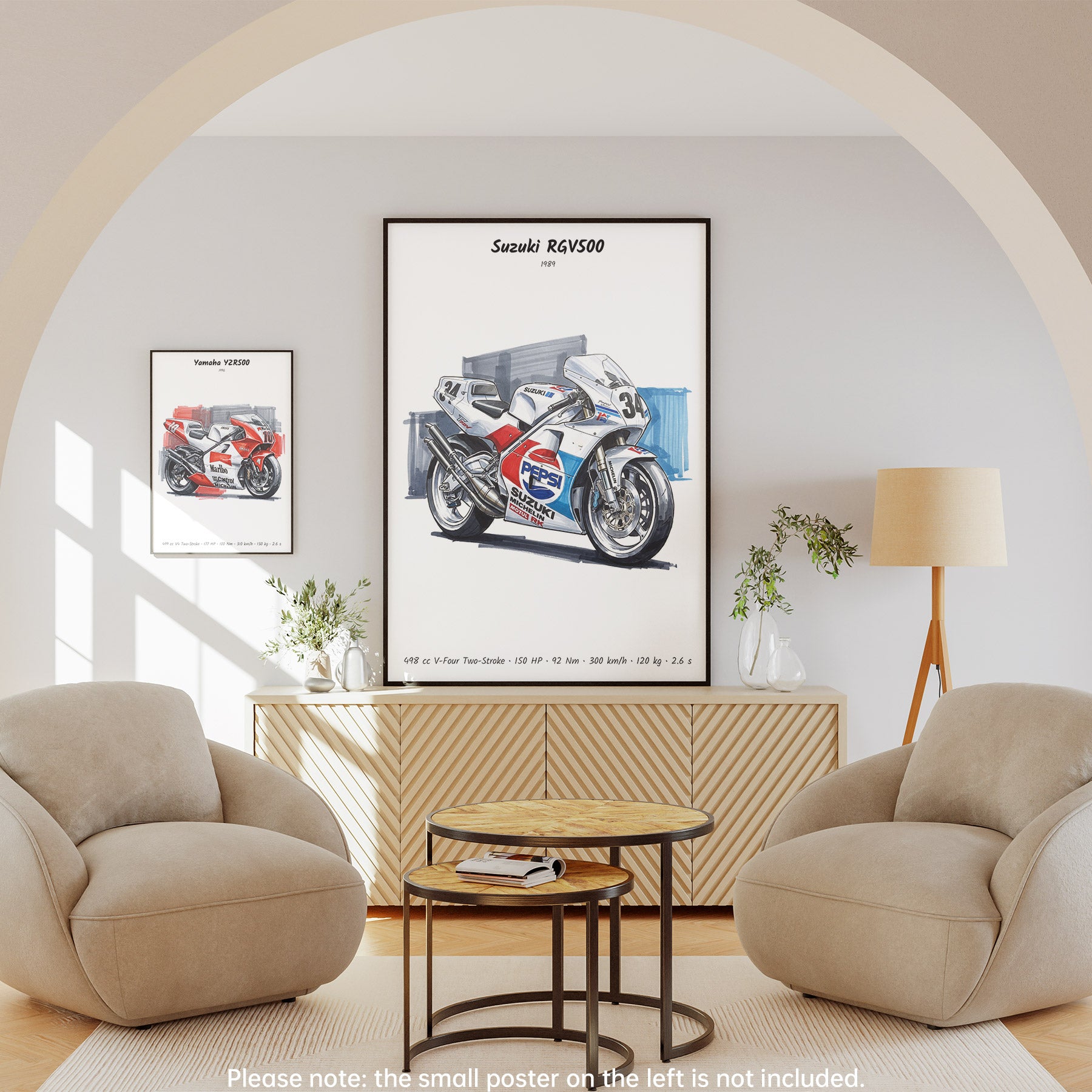 Suzuki RGV500 Grand Prix Motorcycle Wall Art