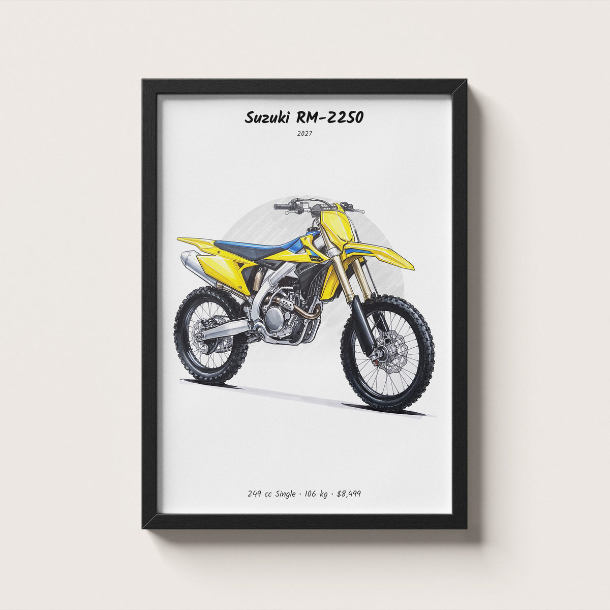 Suzuki RM-Z250 2027 Wall Art