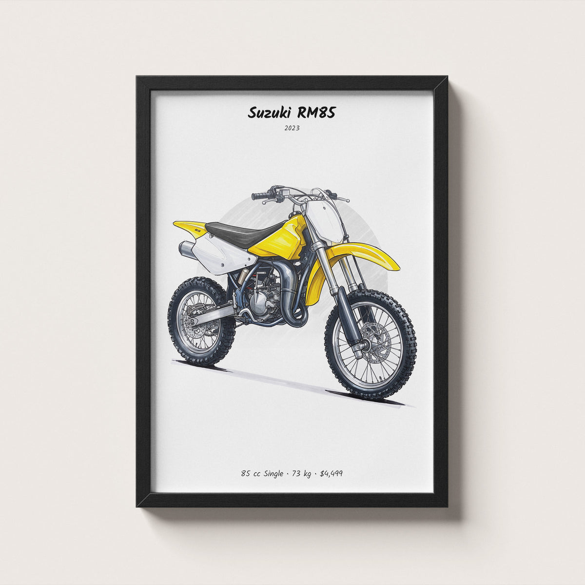 Suzuki RM85 2023 Wall Art