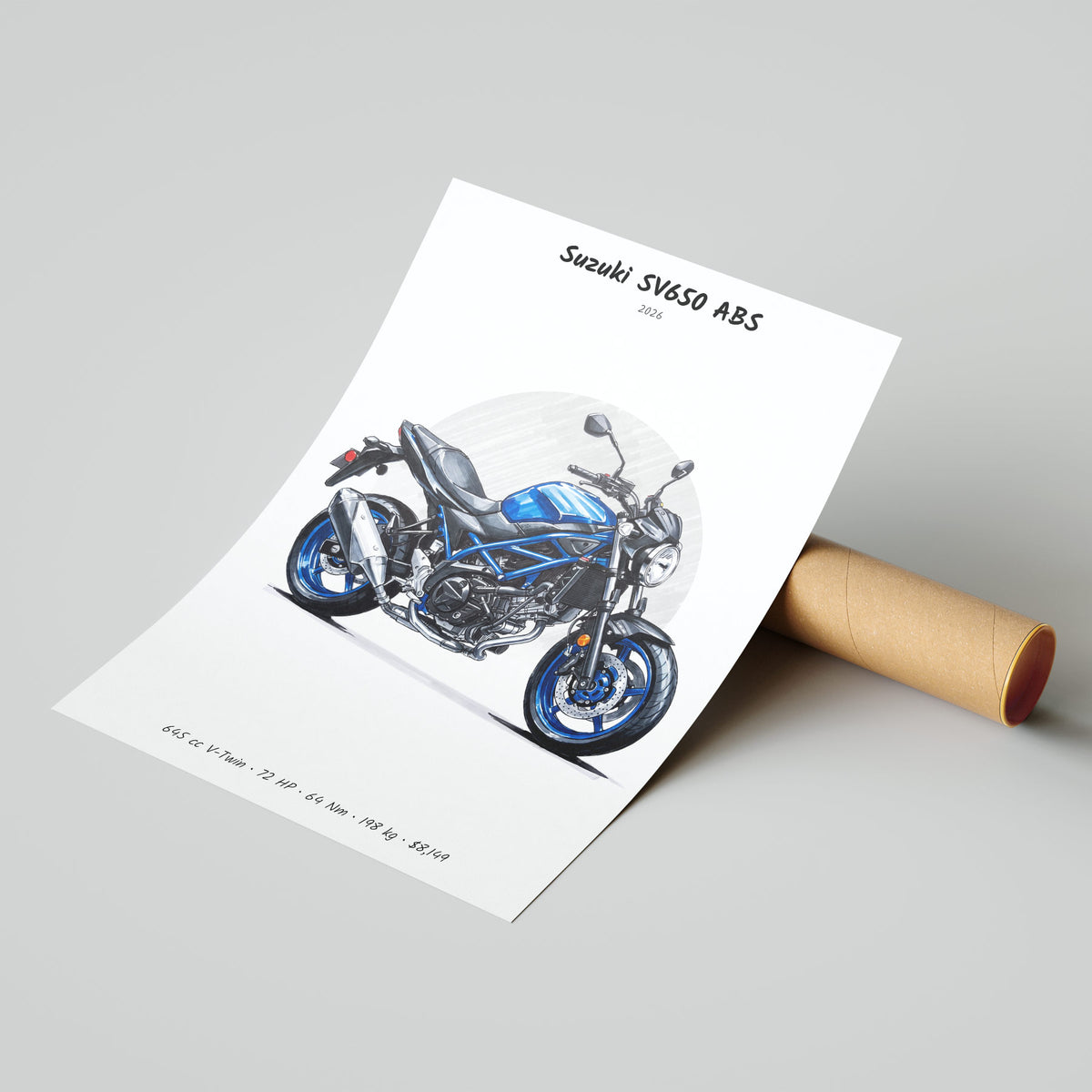 Suzuki SV650 ABS 2026 Poster