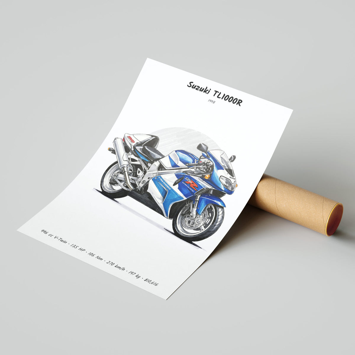 Suzuki TL1000R 1998 Poster