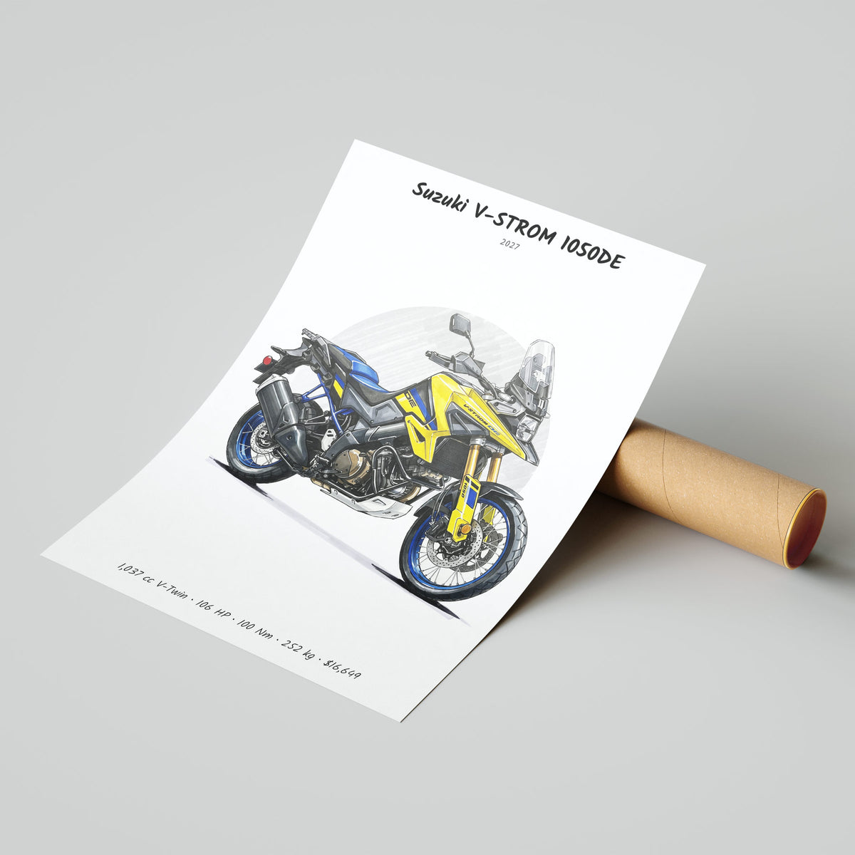 Suzuki V-STROM 1050DE 2027 Poster