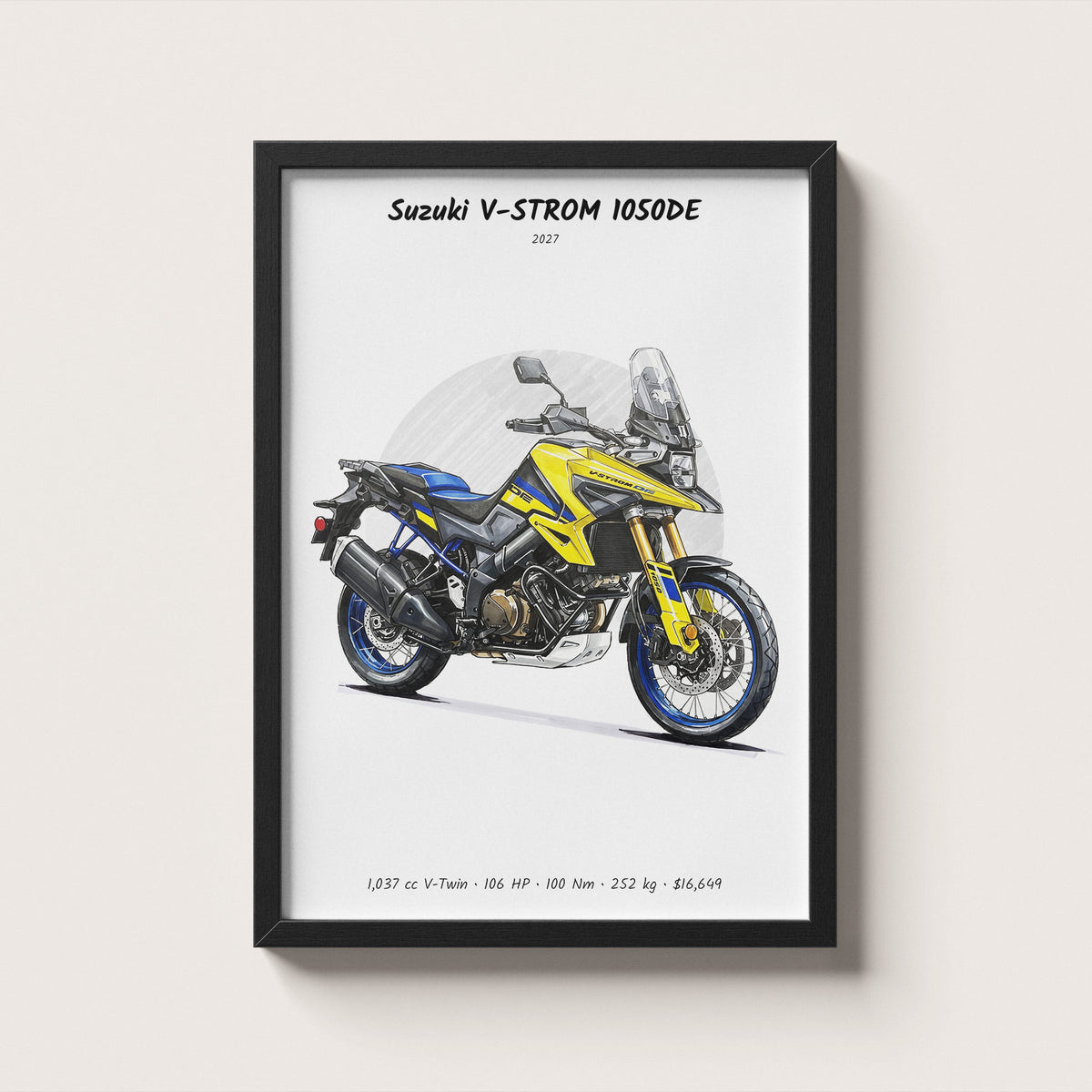 Suzuki V-STROM 1050DE 2027 Wall Art