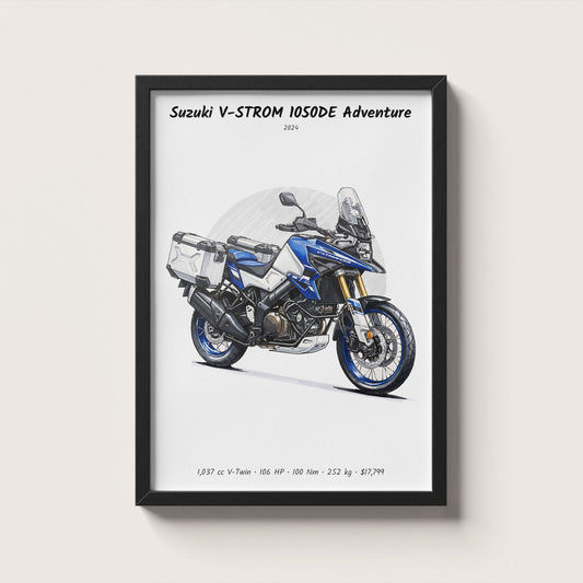 Suzuki V-STROM 1050DE Adventure 2024 Wall Art