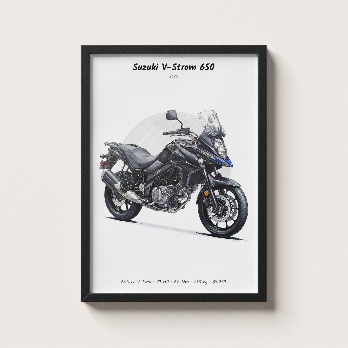 Suzuki V-Strom 650 2025 Wall Art