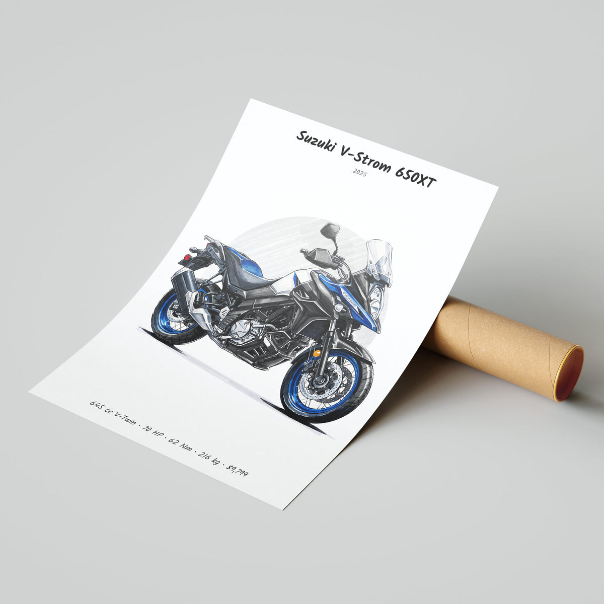 Suzuki V-Strom 650XT 2025 Poster