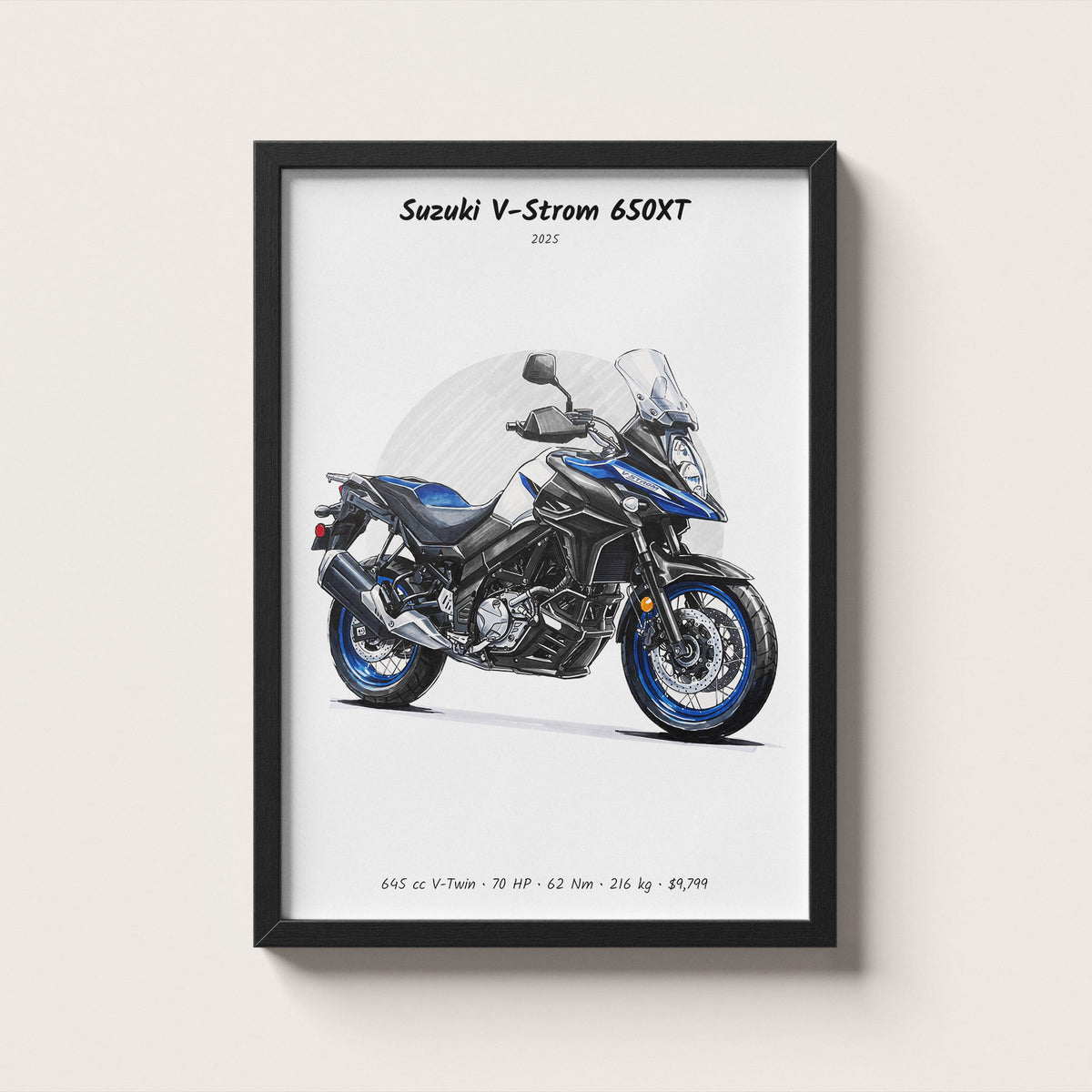Suzuki V-Strom 650XT 2025 Wall Art