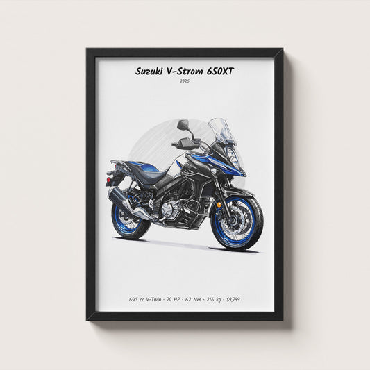 Suzuki V-Strom 650XT 2025 Wall Art