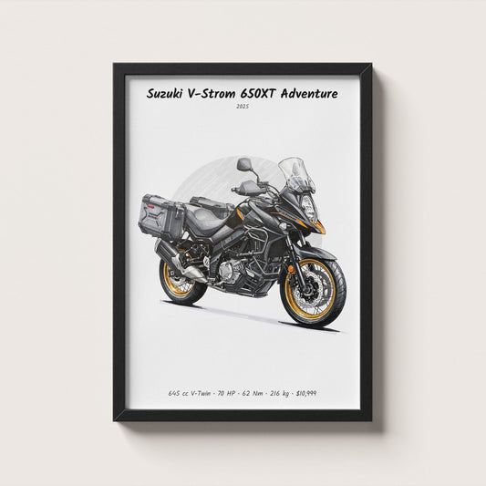 Suzuki V-Strom 650XT Adventure 2025 Wall Art