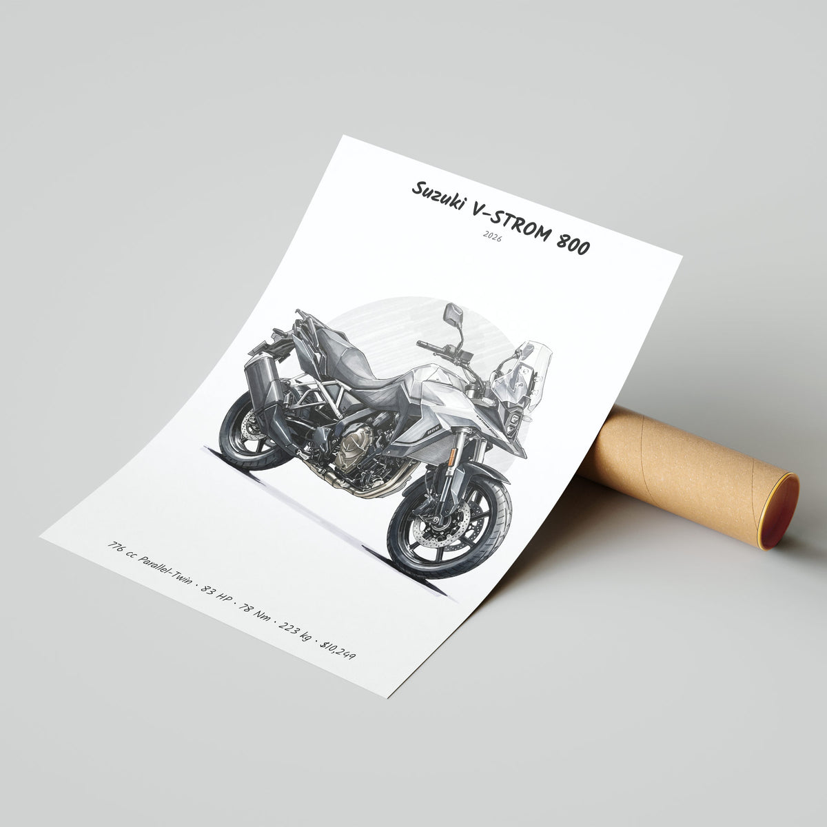 Suzuki V-STROM 800 2026 Poster