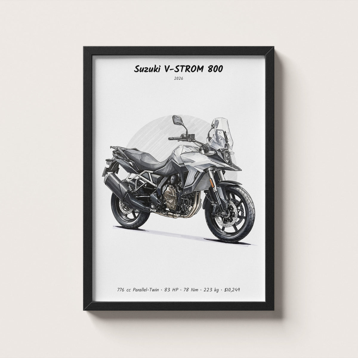 Suzuki V-STROM 800 2026 Wall Art