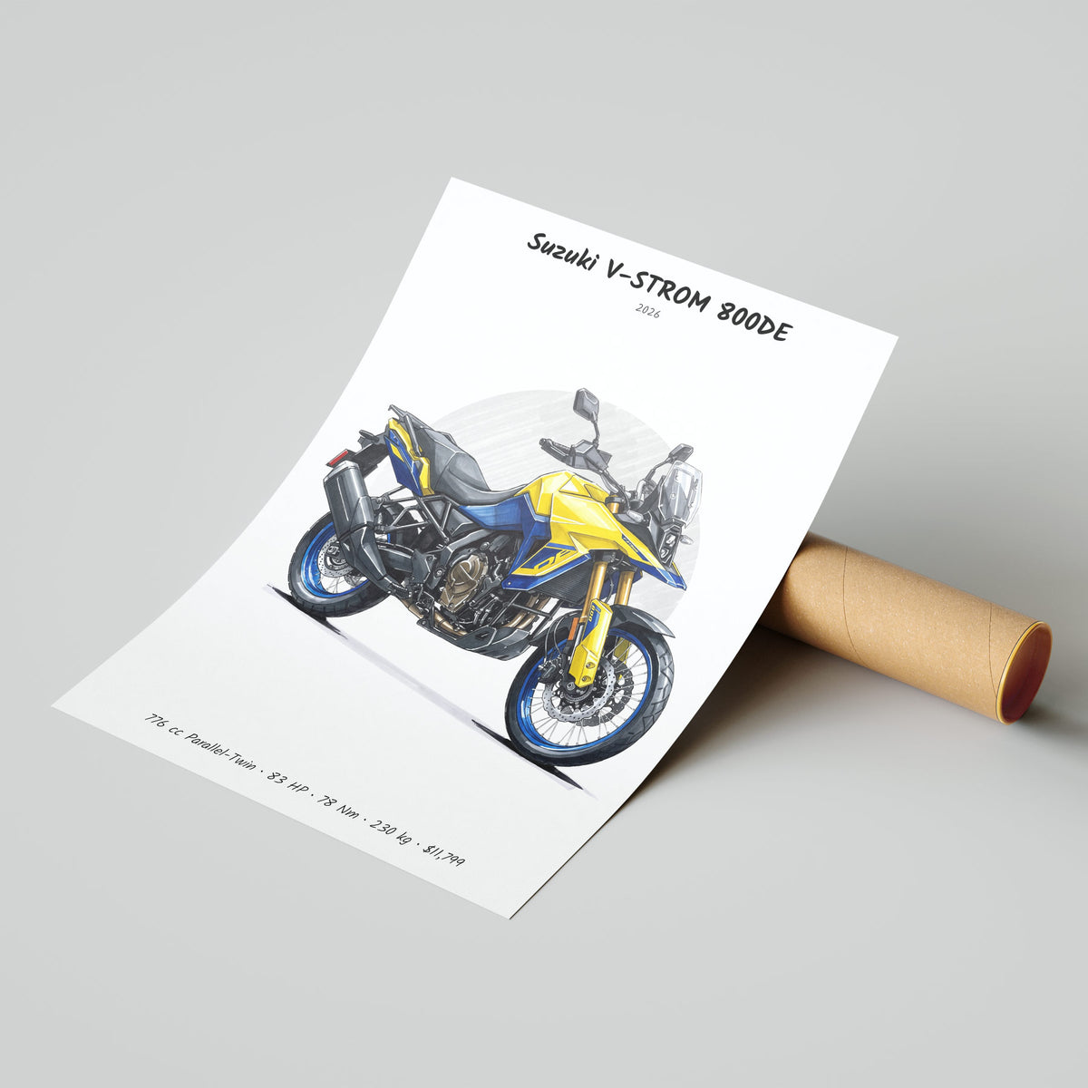Suzuki V-STROM 800DE 2026 Poster