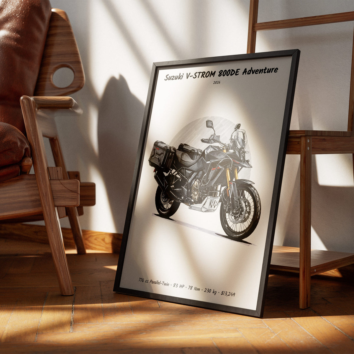 Suzuki V-STROM 800DE Adventure 2026 Wall Art