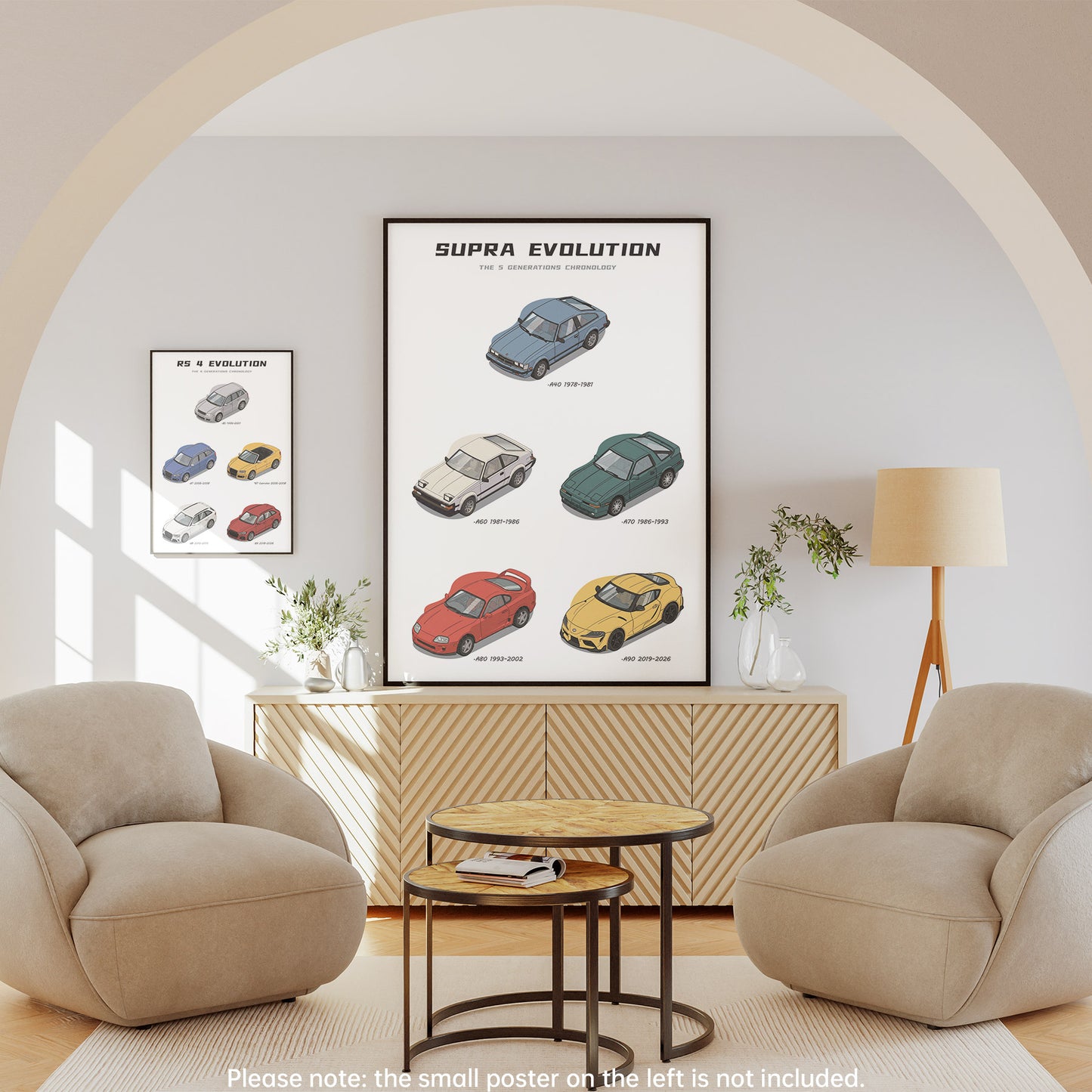 Toyota Supra Generation Evolution Poster