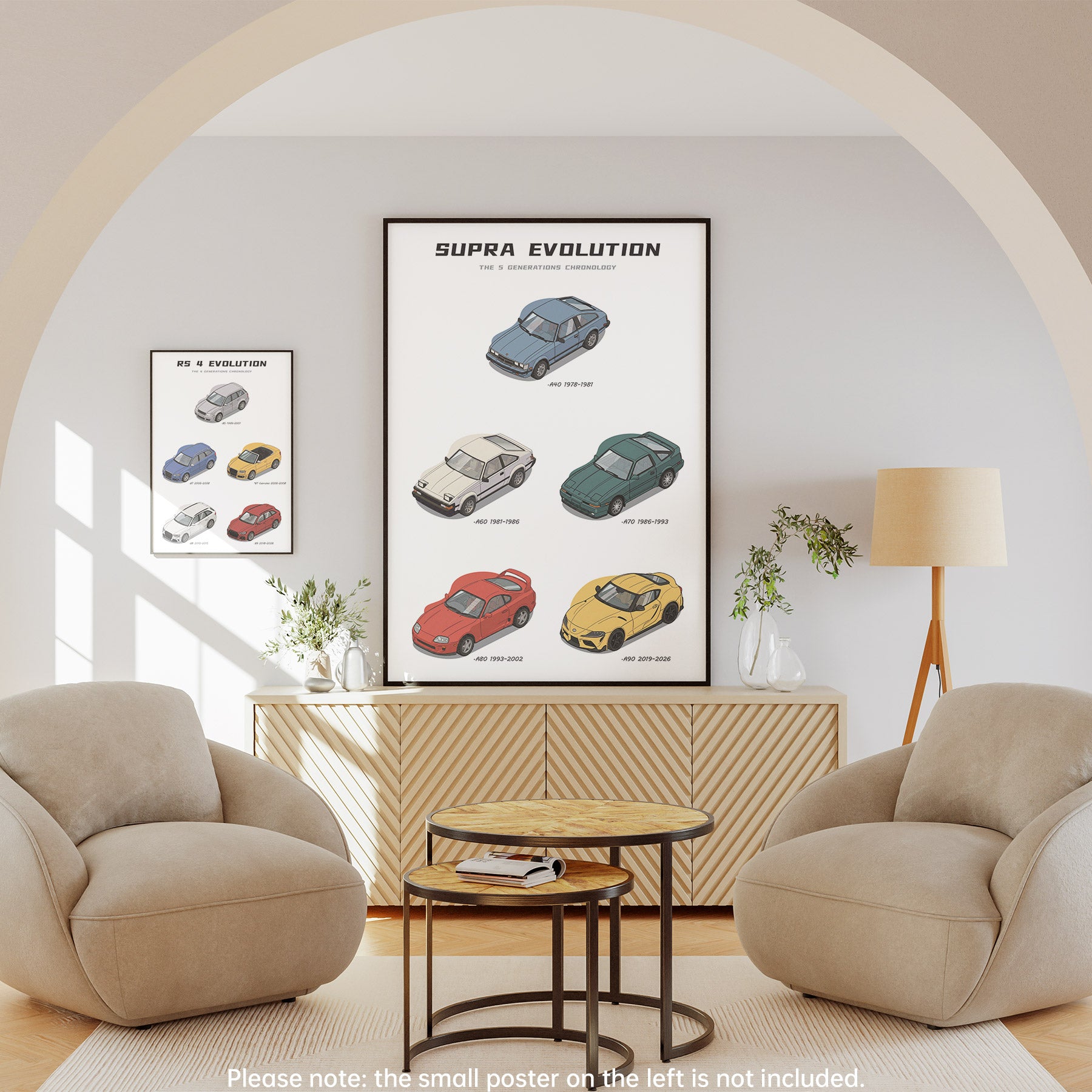 Toyota Supra Generation Evolution Poster