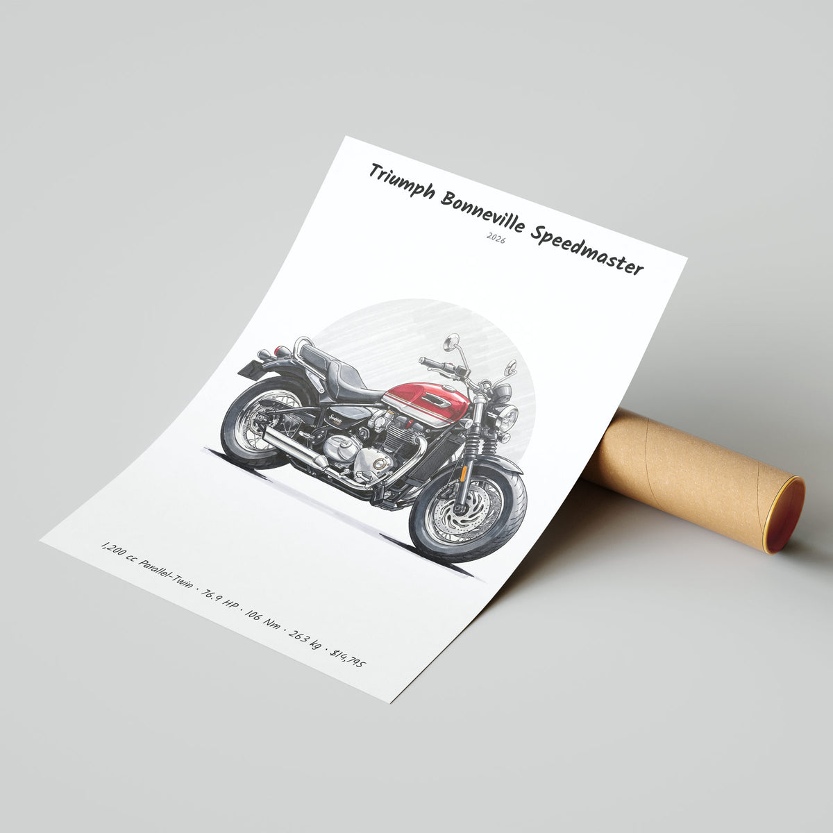 Triumph Bonneville Speedmaster 2026 Poster