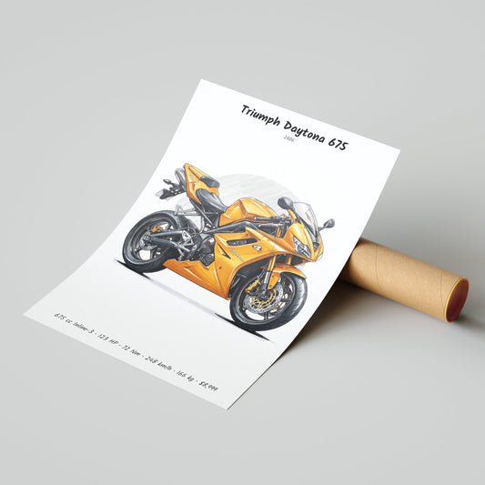 Triumph Daytona 675 2006 Poster
