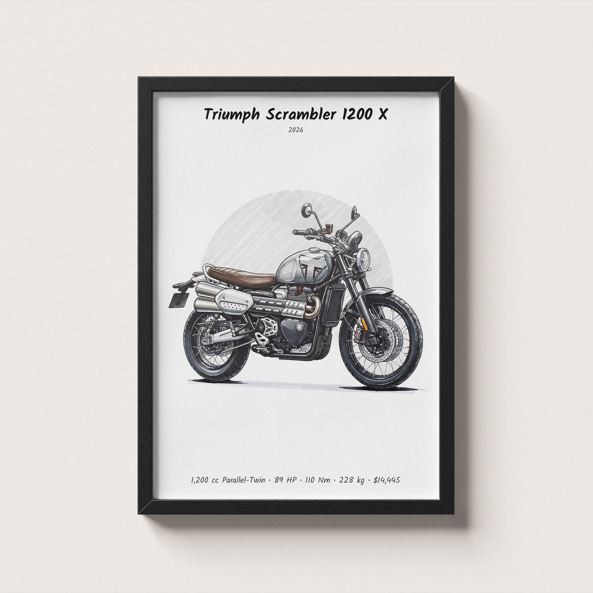 Triumph Scrambler 1200 X 2026 Wall Art