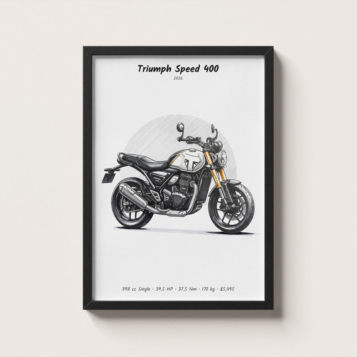 Triumph Speed 400 2026 Wall Art
