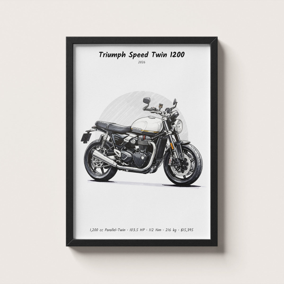 Triumph Speed Twin 1200 2026 Wall Art